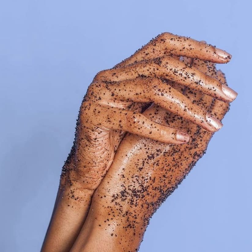 coffee body scrub for smooth hands 