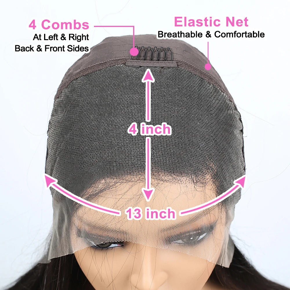 Water Wave Lace Front Wigs for Women Brazilian Closure Bob Wig 13x4 Transparent Lace Frontal Short Wigs Human Hair Pre Plucked