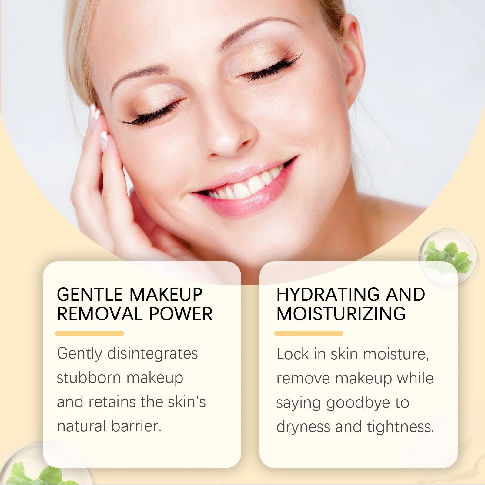 Centella Asiatic Lightweight Jojoba Oil Makeup Remover Oils Cleans Moisturizing Non-greasy Smooth Emulsifying Daily Facial Clean