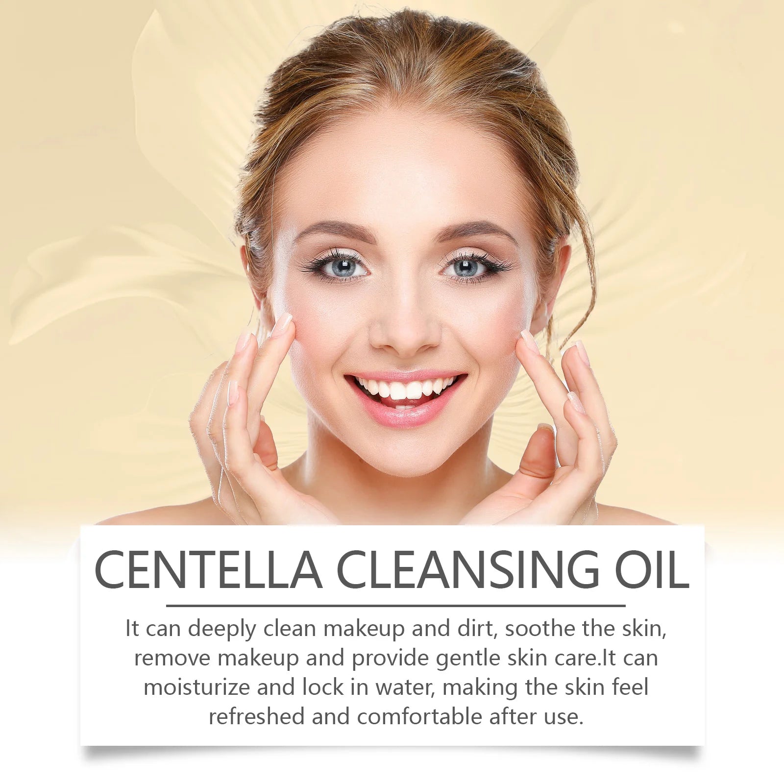 Centella Asiatic Lightweight Jojoba Oil Makeup Remover Oils Cleans Moisturizing Non-greasy Smooth Emulsifying Daily Facial Clean