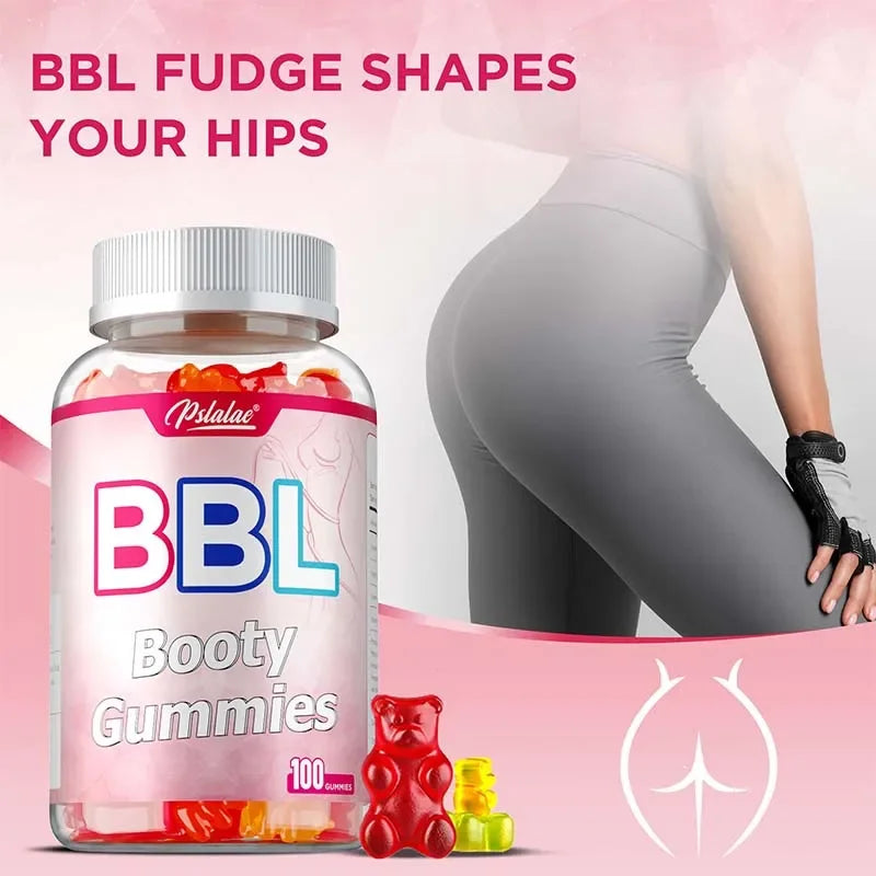 BBL Gummies for Bigger Butt Growth - Tighten Buttocks, Prevent Sagging and Collapse, Increase Sexy Buttocks, Shape Female Body
